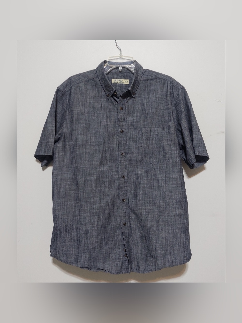 ❤️Men's Short-Sleeve Button-Down Shirt in Slate Blue